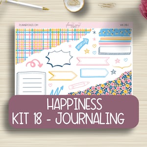 Journaling Stickers, Planning Sticker, Bullet Journal, Erin Condren, Plum Paper, Happy Planner, Functional, WK-018
