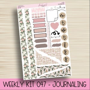 Journaling Stickers, Planning Sticker, Bullet Journal, Erin Condren, Plum Paper, Happy Planner, Functional, WK-047