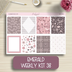 Weekly Planner Stickers, Planning, EC, Labels, Erin Condren Life Planner, EC, Vertical, Happy Planner, Functional, Plum Paper, WK-038
