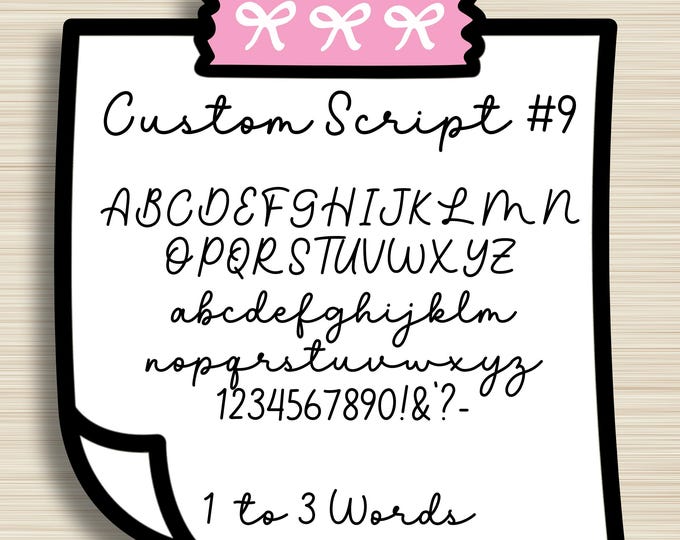 CUSTOM Script Stickers, Cursive, Planning Sticker, Erin Condren, EC ...