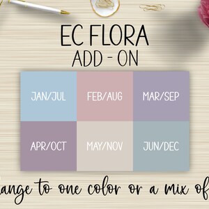 Flora Color Change, Inspired by EC, Add On, Planner Stickers, Functional Planning, Erin Condren Life, Happy Planner, Matte