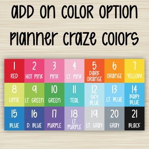Color Change Add On, Planner Stickers, Functional Planning, Tracker, Reminders, Erin Condren Life, EC, Happy Planner, Plum Paper