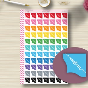 CUSTOM Corner Planner Stickers, Monthly Reminder, Functional, Planning, ECLP,  EC, Happy Planner, Sticker Sheet, C-020