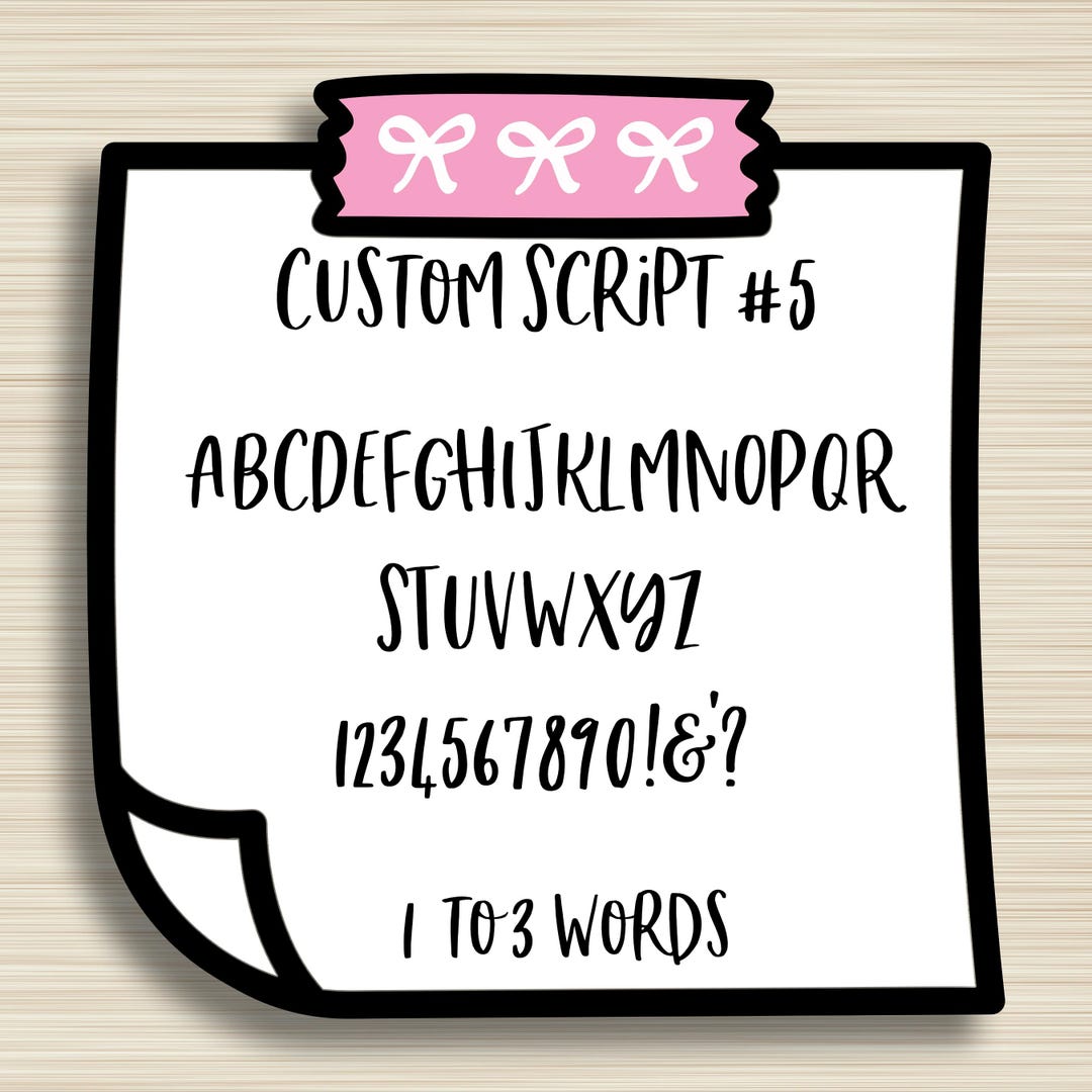 CUSTOM Script Stickers, Cursive, Planning Sticker, Erin Condren, EC ...
