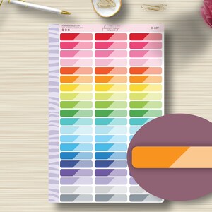 2-Toned Header, Planner Stickers, Erin Condren, EC Sticker, Happy Planner, Plum Paper, Planning, Sticker Sheet, B-037