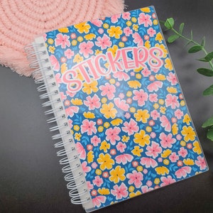 5x7" herbruikbaar stickerboek, 50 pagina's, plannerstickers, voor- en achterkant, sticker verzamelen, collectie, opslagalbum, organisatie, Zebra