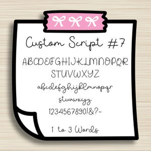 CUSTOM Script Stickers, Cursive, Planning Sticker, Erin Condren, EC Sticker, HP, Any Planner, Functional, Script #7