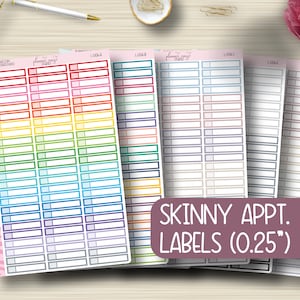 mager appt. Etiketten, Planner Stickers, Uurplanning, Plum Paper, EC, Erin Condren Life Planner, Happy Planner, Functioneel, Mat, L-006