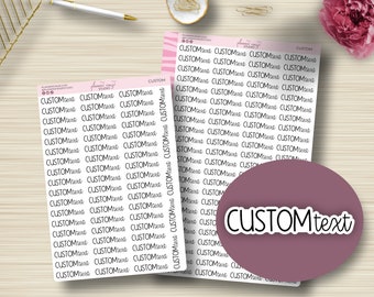 CUSTOM Mixed Script Stickers, Planning Sticker, Erin Condren, EC Sticker, Happy Planner, Plum Paper, Any Planner, Functional