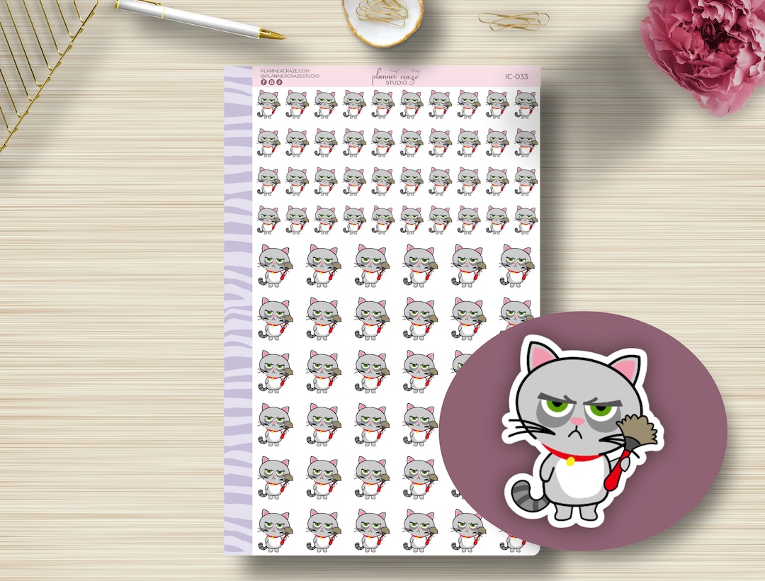 Shopping Doodle Girl, Planner Stickers, EC Stickers, Erin Condren Life  Planner, Happy Planner, Functional Icon, G-005 