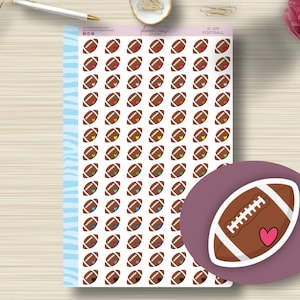Football Icon Stickers, Practice, Tournament, Game Day Scripts, Planning Sticker, Sports, High School, College, Any Planner, Functional