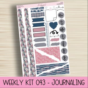 Journaling Stickers, Planning Sticker, Bullet Journal, Erin Condren, Plum Paper, Happy Planner, Functional, WK-043