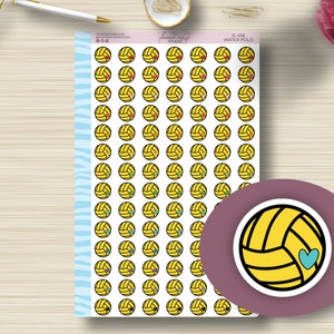 Water Polo Icon Stickers, Practice, Tournament, Game Day Scripts, Planning Sticker, Sports, High School, College, Any Planner, Functional