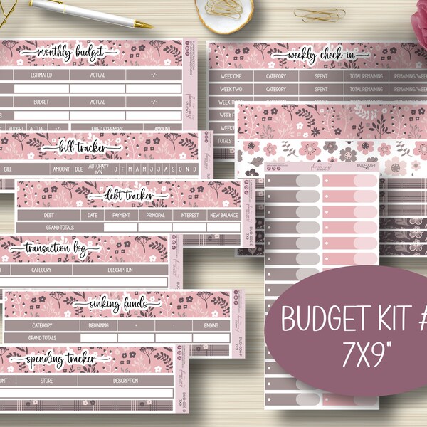 Printable 7x9 Budget Stickers - Etsy