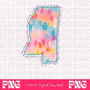 MS State PNG, State of Mississippi Design, Women’s State of Mississippi T-Shirt Design, Mississippi PNG, The Magnolia State, States Png,