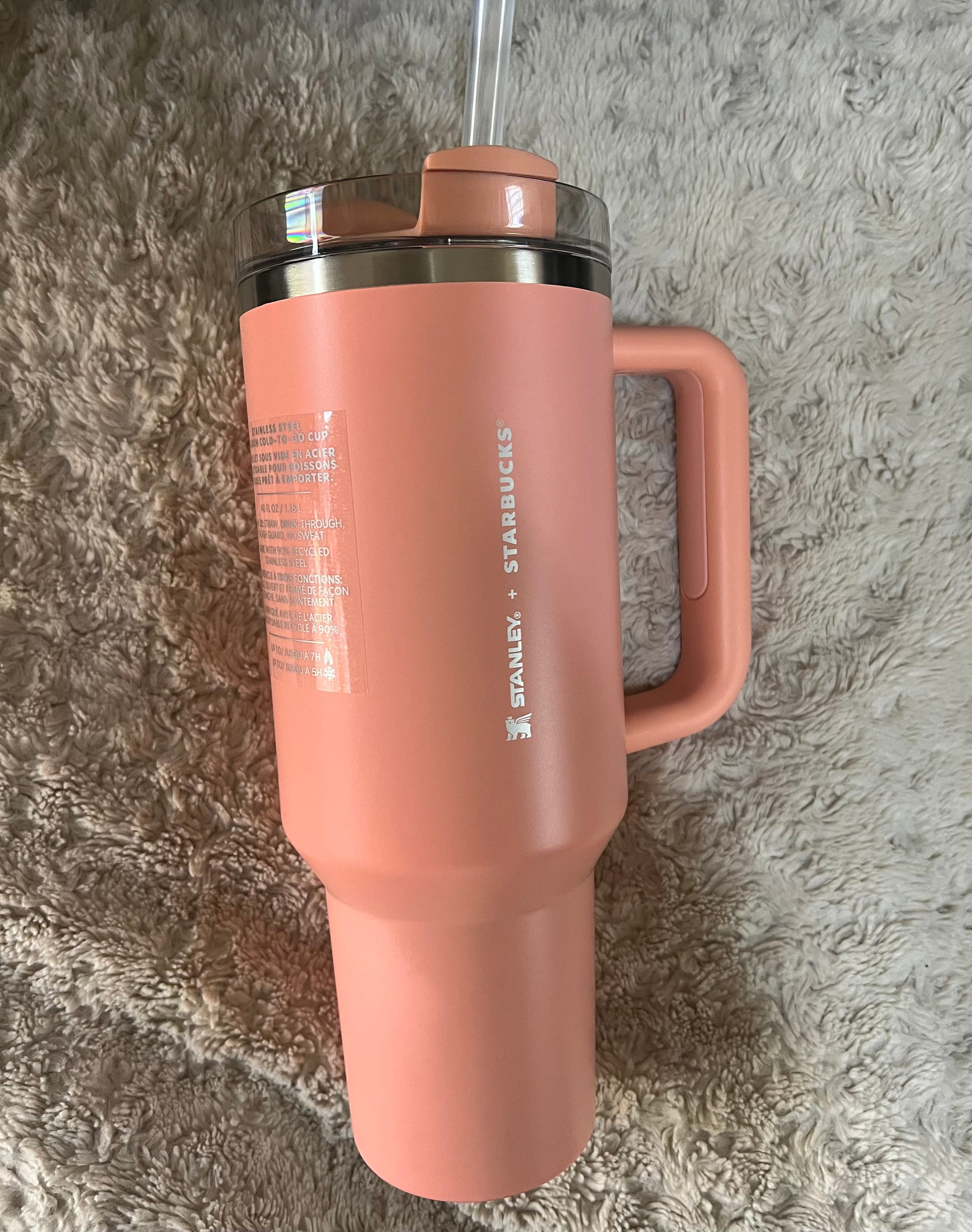 New 2023 Starbucks Stanley Stainless Steel Vacuum Quencher 40 Oz Car Hold  Straw Cup Tumbler Mug 