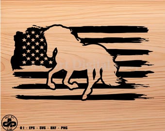 Häst svg, häst amerikansk flagga, mustang häst svg, svg, png, cricut, dxf, clipart, för kommersiellt och personligt bruk