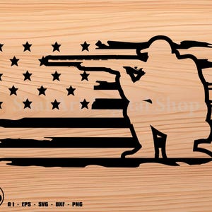 Hunter US Flag svg, hunter svg, hunting svg, svg, png, cricut, dxf, clipart, for Commercial and Personal use