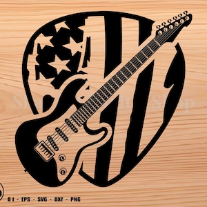 Guitar Pick US Flag | electric guitar svg, guitar svg svg, svg, png, cricut, dxf, clipart, for Commercial and Personal use