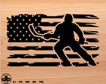 アイスホッケー米国旗 svg、アイスホッケー svg、ホッケー svg、svg、png、cricut、dxf、クリップアート、商用および個人使用向け