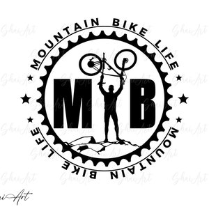 Mountainbike Leben Spraket Svg Datei, Mtb svg, Fahrrad svg, Biker svg, svg, png, cricut, dxf, clipart, für kommerzielle und persönliche Nutzung