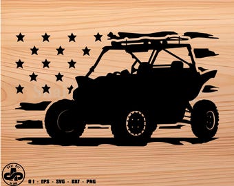 Quad bike svg, utv svg, atv svg, Amerikaanse vlag svg, svg, png, cricut, dxf, clipart, voor commercieel en persoonlijk gebruik
