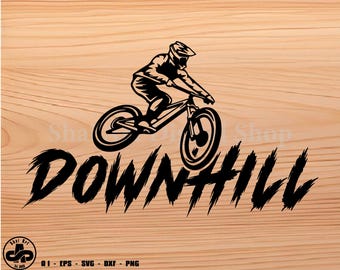 Mtb SVG, descenso, bicicleta SVG, SVG, PNG, Cricut, DXF, clipart, para uso comercial y personal