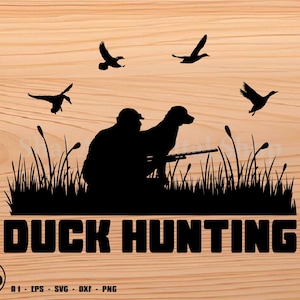 Duck hunting hunter and dog svg, hunting svg, duck hunting svg, svg, png, cricut, dxf, clipart, for Commercial and Personal use