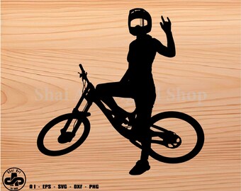 Mtb girl svg, Mtb girl hand sign svg, mtb svg, bike svg, svg, png, cricut, dxf, clipart, for Commercial and Personal use