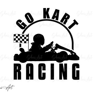 Go kart svg, go kart racing circle svg, svg, png, cricut, dxf, clipart, do użytku komercyjnego i osobistego