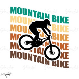 Biker Mountain Bike Colored svg Datei, Mtb svg, Bike svg, Biker svg, svg, png, cricut, dxf, clipart, für kommerzielle und persönliche Nutzung