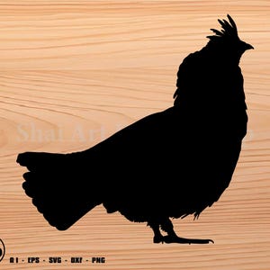 Ruffed Grouse svg, hunting svg, bird hunting svg, svg, png, cricut, dxf, clipart, for Commercial and Personal use
