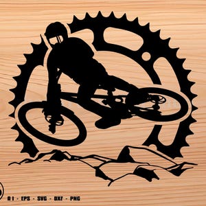 Biker Downhill svg Datei, Mtb svg, Fahrrad svg, Biker svg, svg, png, cricut, dxf, Clipart, für kommerziellen und persönlichen Gebrauch