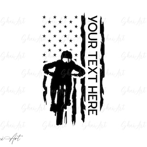 Mtb Biker US Flag svg, mtb svg, bike svg, biker svg, png, cricut, dxf, clipart, kommerzielle nutzung