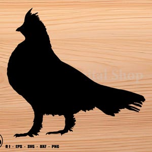 Ruffed Grouse Vector, ruffed grouse svg, hunting svg, bird hunting svg, svg, png, cricut, dxf, clipart, for Commercial and Personal use