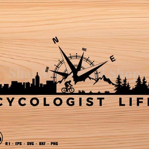 Cykologen Lebenskompass svg Datei, Mtb svg, Fahrrad svg, Biker svg, svg, png, Cricut, dxf, Clipart, für kommerziellen und persönlichen Gebrauch