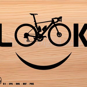 Bike Look Smile SVG, Mtb svg, Fahrrad svg, Biker svg, svg, png, Cricut, dxf, Clipart, für kommerziellen und persönlichen Gebrauch