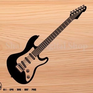Electric Guitar svg, guitar svg, music svg, svg, png, cricut, dxf, clipart, for Commercial and Personal use
