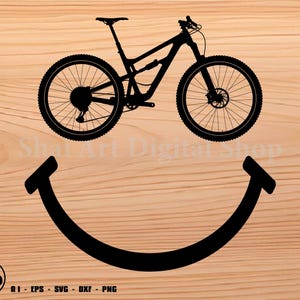 Fahrrad Lächeln, Fahrrad svg, mtb svg, svg, png, cricut, dxf, Clipart, für kommerziellen und persönlichen Gebrauch