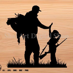 Father and Daughter Hunting svg, turkey hunting svg, hunting svg, svg, png, cricut, dxf, clipart, for Commercial and Personal use