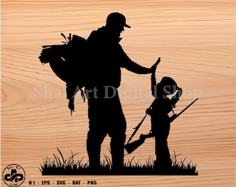 Father and Daughter Hunting svg, turkey hunting svg, hunting svg, svg, png, cricut, dxf, clipart, for Commercial and Personal use