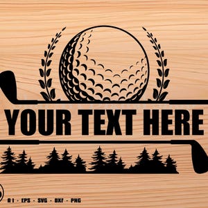 Golf Ball Ihr Text svg-Datei, Golf svg, Golf-Svg, Golfer-Svg, svg, png, Cricut, dxf, Clipart, für kommerziellen und persönlichen Gebrauch