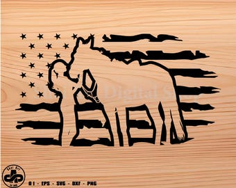 horse and girl US Flag cut, horse svg, cowgirl svg, svg, png, cricut, dxf, clipart, for Commercial and Personal use