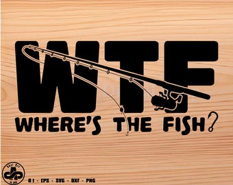Where's the fish svg, fishing svg, fish svg, svg, png, cricut, dxf, clipart, for Commercial and Personal use