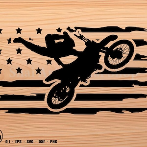 Motocross svg, dirt bike svg, us Flag svg, svg, png, cricut, dxf, clipart, for Commercial and Personal use