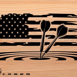Dart US Flag three Darts Bulls eye svg, darts svg, svg, png, cricut, dxf, clipart, for Commercial and Personal use