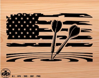 Dart US Flag three Darts Bulls eye svg, darts svg, svg, png, cricut, dxf, clipart, for Commercial and Personal use