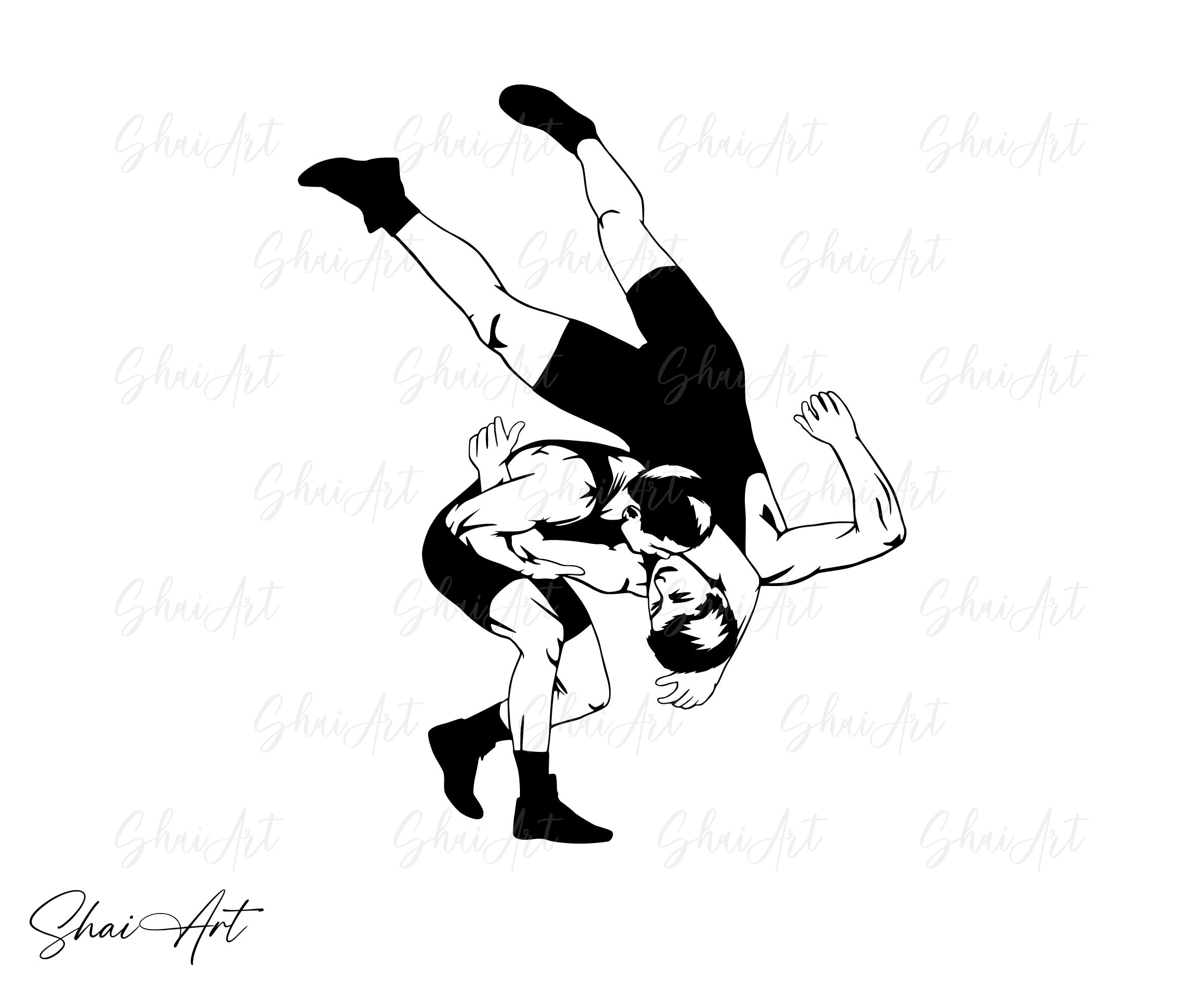 wrestling logos clip art