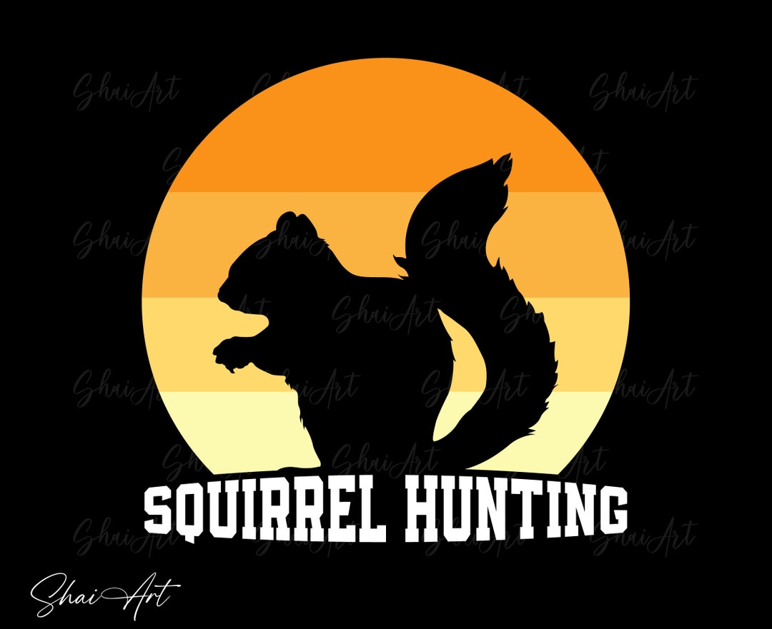 Squirrel Hunting Silhouette Svg Squirrel Svg Hunting Svg Etsy