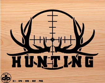 Hunting svg, Hunting Deer Rack, deer svg, deer hunting svg, svg, png, cricut, dxf, clipart, for Commercial and Personal use